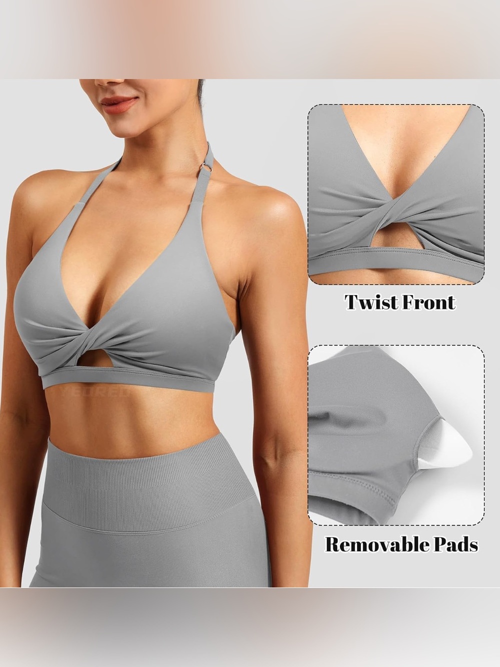 Yeoreo seamless padded gym bra